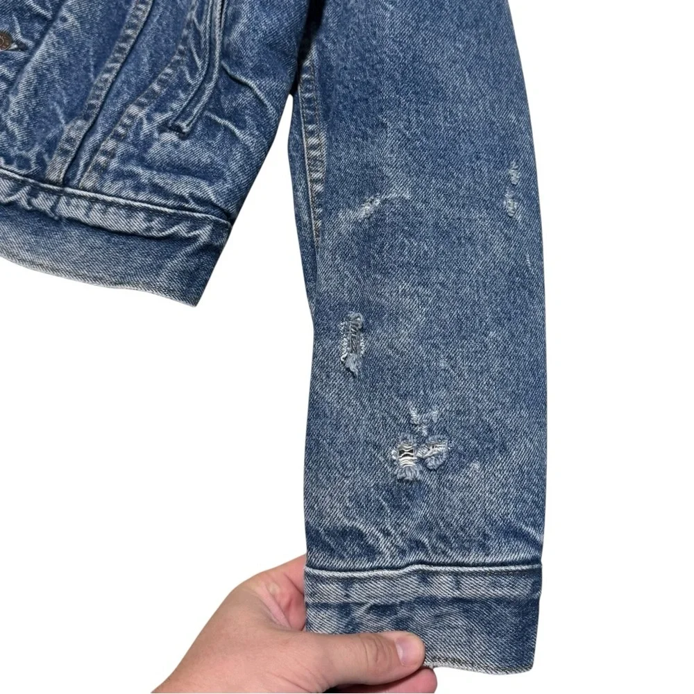 Vintage Levi’s 527 Type 3‎ Blanket Lined Denim Trucker Jacket Size 38